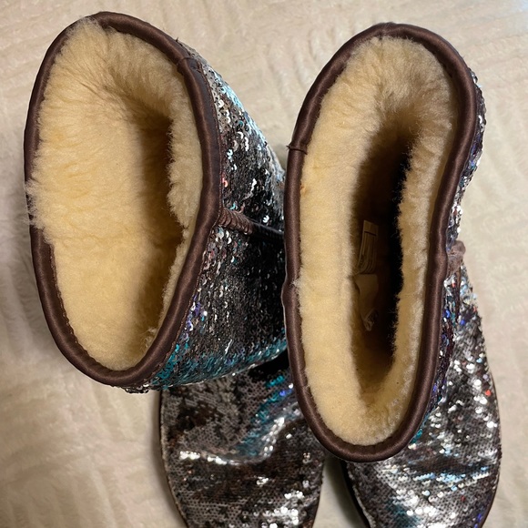 Ugg boots sequins brown & gold - Picture 6 of 7